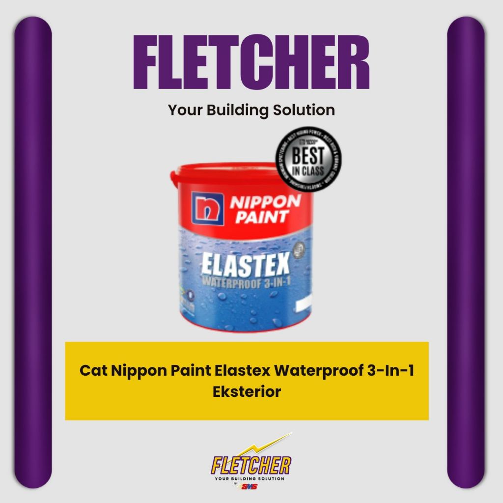 Cat Nippon Paint Elastex Waterproof 3-In-1 Eksterior Uk. 25kg