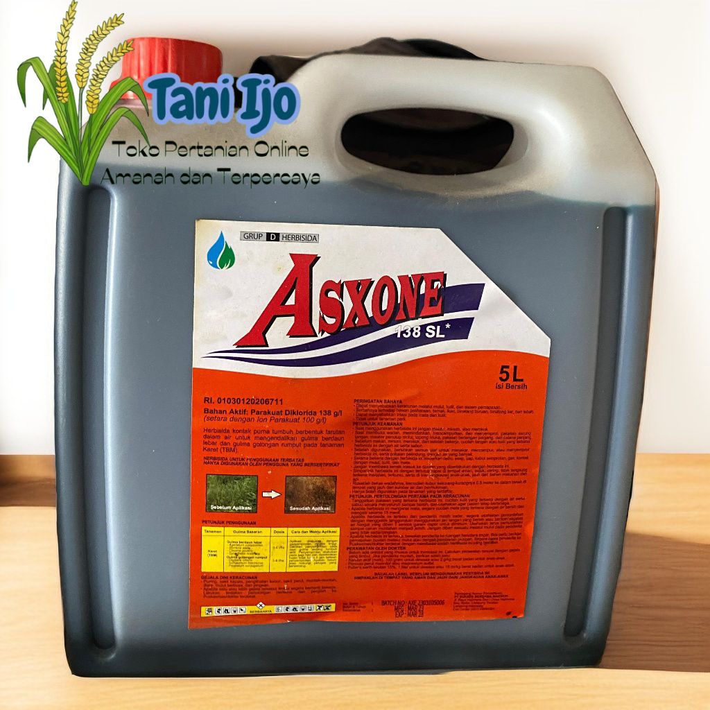 Herbisida Kontak ASXONE 138SL Kemasan 5LITER