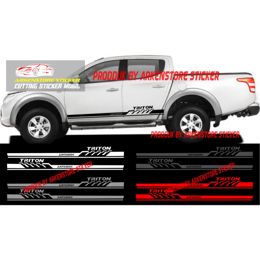 Promo sticker mobil triton cutting sticker stiker mobil mitsubishi triton stiker triton