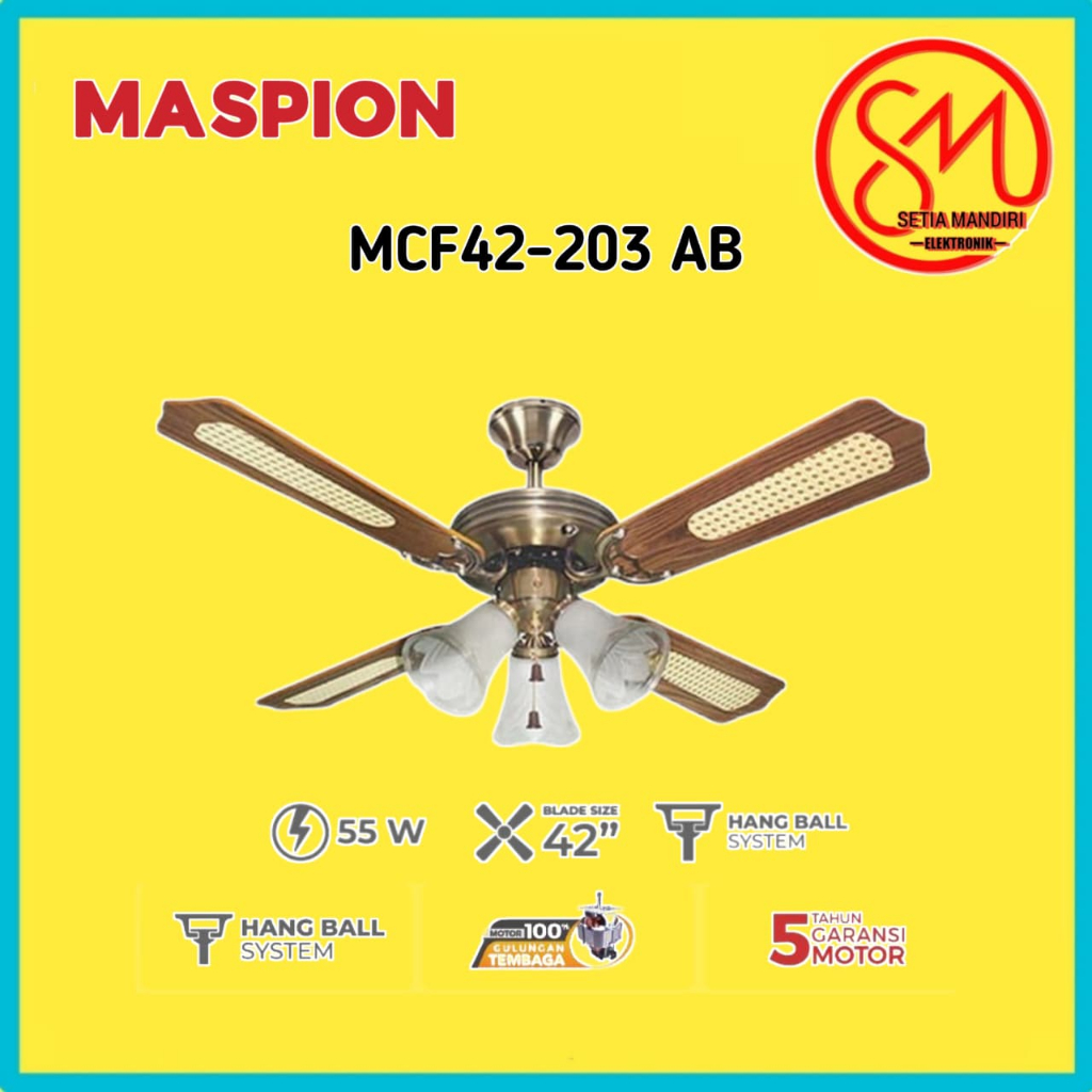 Maspion Kipas Angin Plafon Ceiling Fan MCF42-203