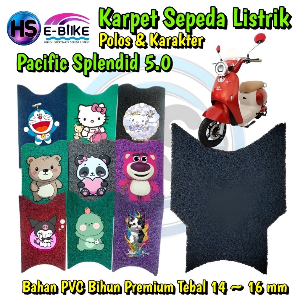 Karpet Sepeda Listrik Pacific Splendid 5.0 karakter / Polos