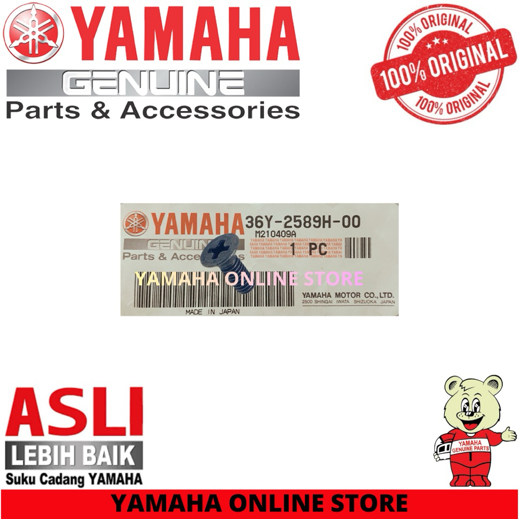 36Y-2589H-00 | BAUT EMBLEM KLAKSON, TUTUP MASTER REM RX KING COBRA ASLI YAMAHA JAPAN