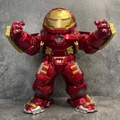 Statue Action Figure Iron Man Hulkbuster Egg Attack Recast with LED Design