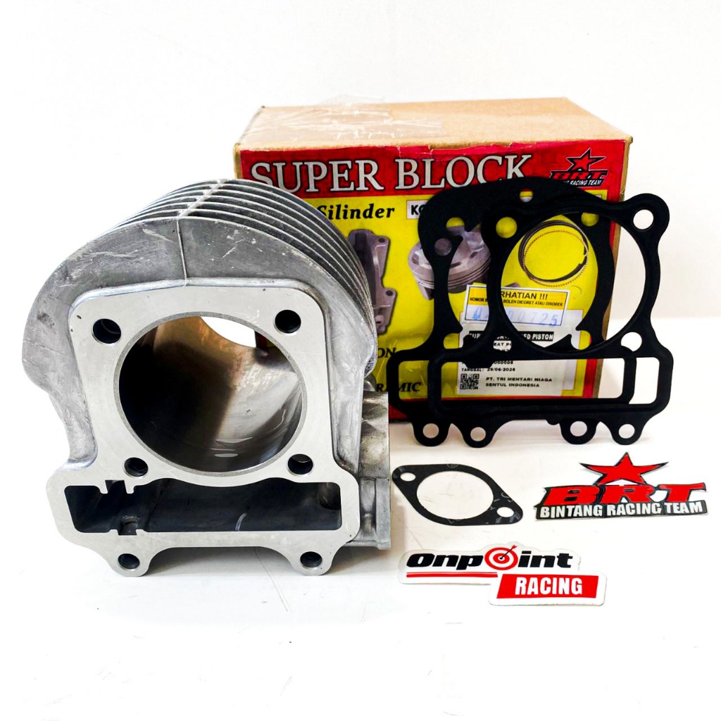 BLOK + PAKING SET CAST IRON BRT BEAT POP ESP STREET SCOOPY ESP 54.50 MM 100% ORIGINAL BRT