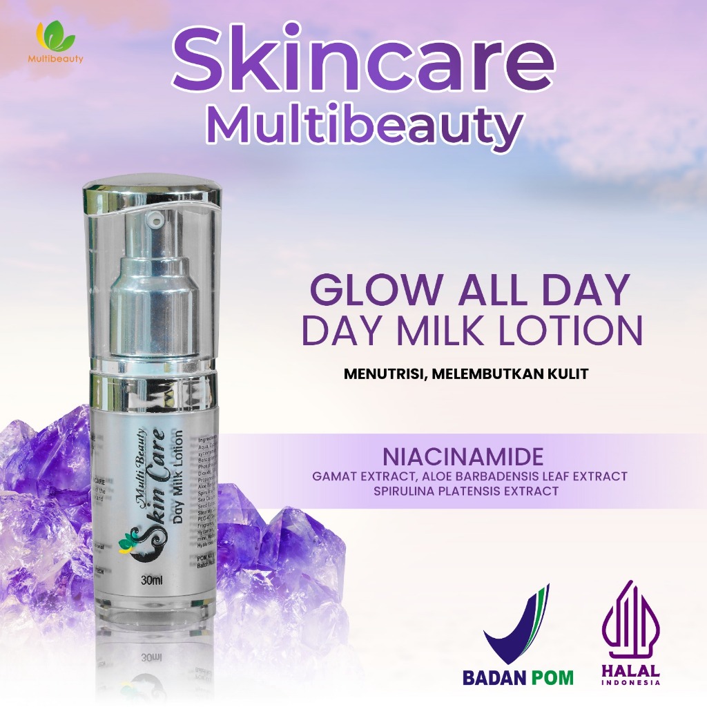 Multibeauty - Day Milk Lotion Kit Perawatan Kulit Brightening Multibeauty Melindungi dari Sinar UV