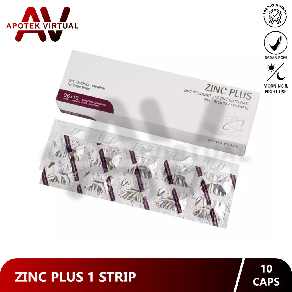 Zinc Plus Kapsul: Kombinasi Zinc dan Vitamin C untuk Imunitas & Atasi Jerawat