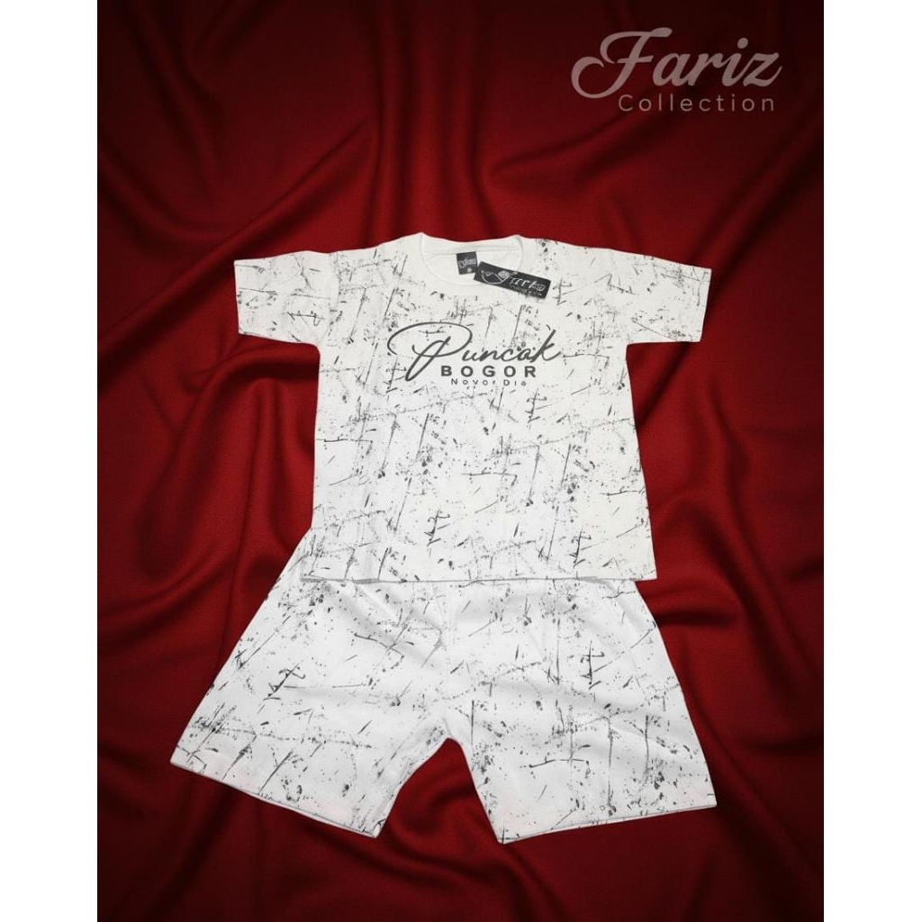 kaos Oleh-oleh Puncak Bogor Putih motif khas | Baju Souvenir Wisata | Kaos Distro Pria Wanita