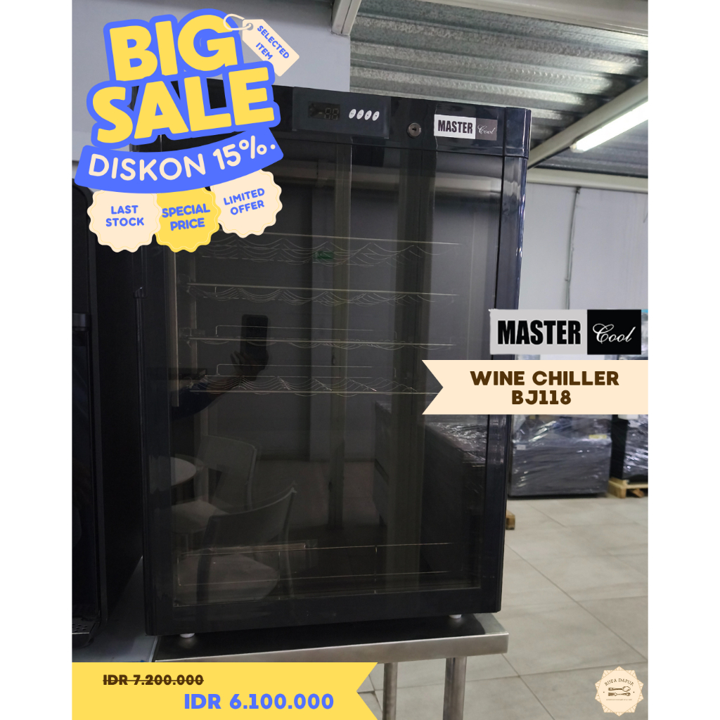 Mastercool Wine Chiller BJ118 - Kulkas Wine