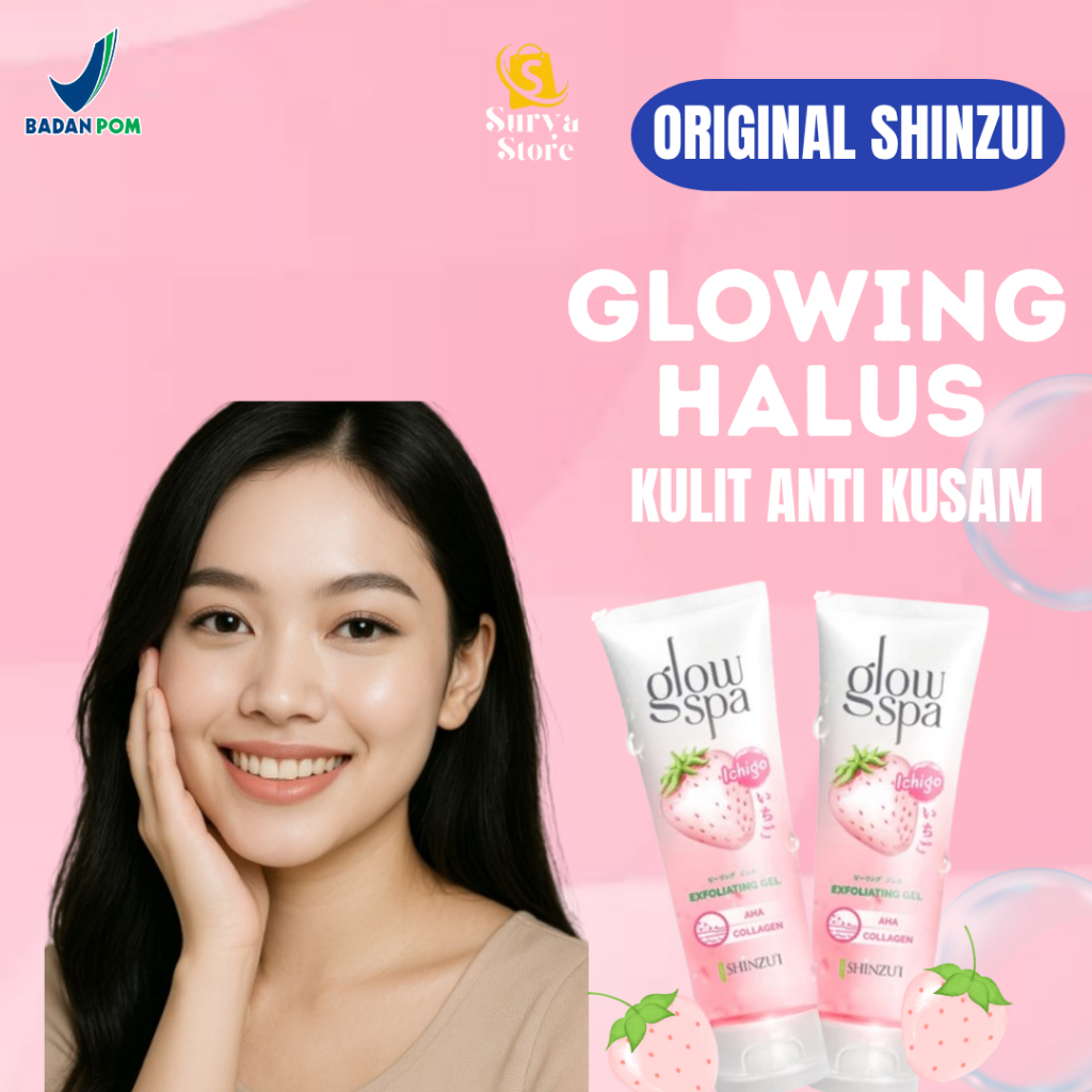 Perontok Daki Dan Kulit Mati Glow Spa Shinzui Peeling Gel Eksfoliasi Wajah Badan Seluruh Tubuh Pemut