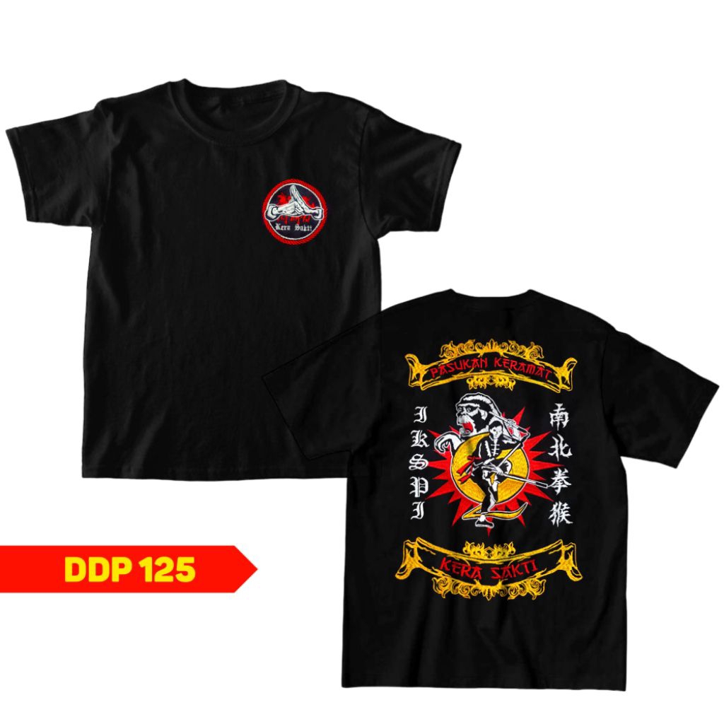 kaos iks.pi kera sakti / kaos bordir Iks pi kera sakti,kaos bordir 125, full bordir komputer