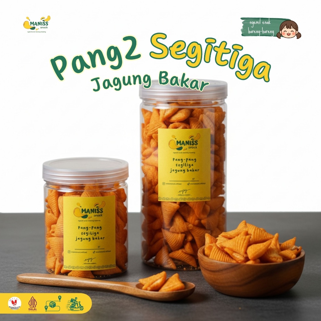Pang pang Segitiga | Pang pang Kerucut | Pang pang jagung bakar | Pang pang gurih by Manis Snack