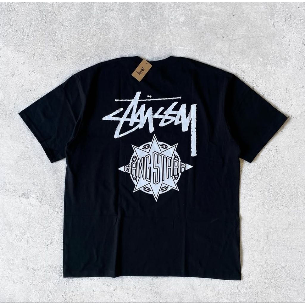 KAOS STUSSY TSHIRT GENGSTER STUSSY UNISEX FULL TAG IMPORT