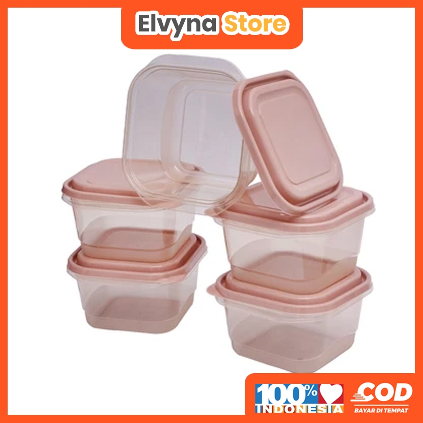 Picas 1 Ltr Set 5 Pcs Milly Wadah Makanan Square