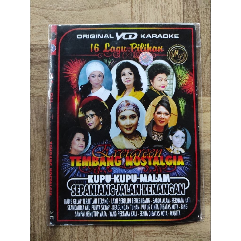 vcd 16 lagu pilihan evergreen tembang nostalgia