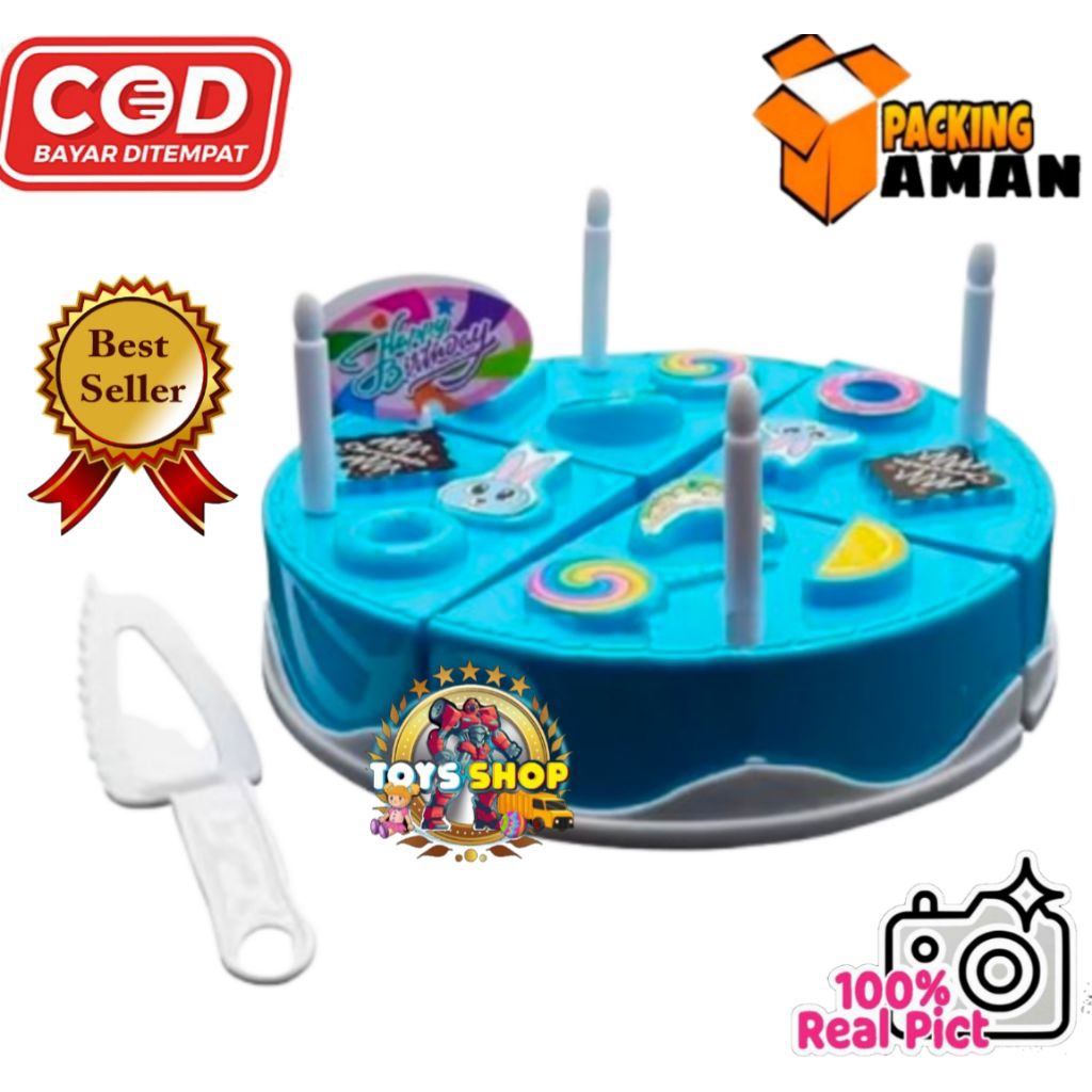 COD PROMO LD1 MAINAN ANAK KUE ULANG TAHUN / MAINAN KUE POTONG ULANG TAHUN / MAINAN MURAH