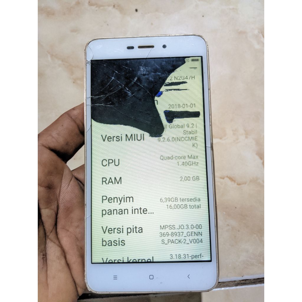 Redmi 4a minus lcd