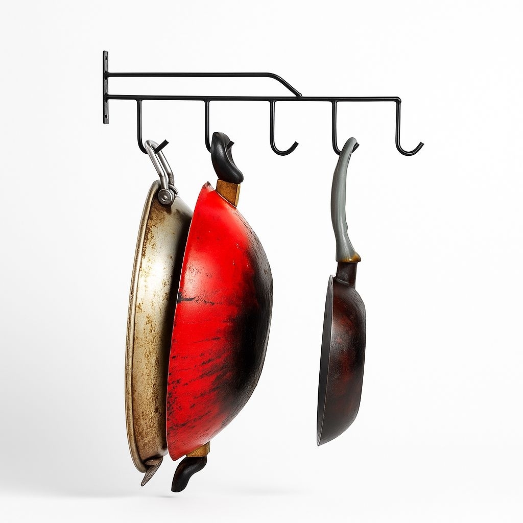 Rak Gantungan Panci Wajan Tempel Dinding