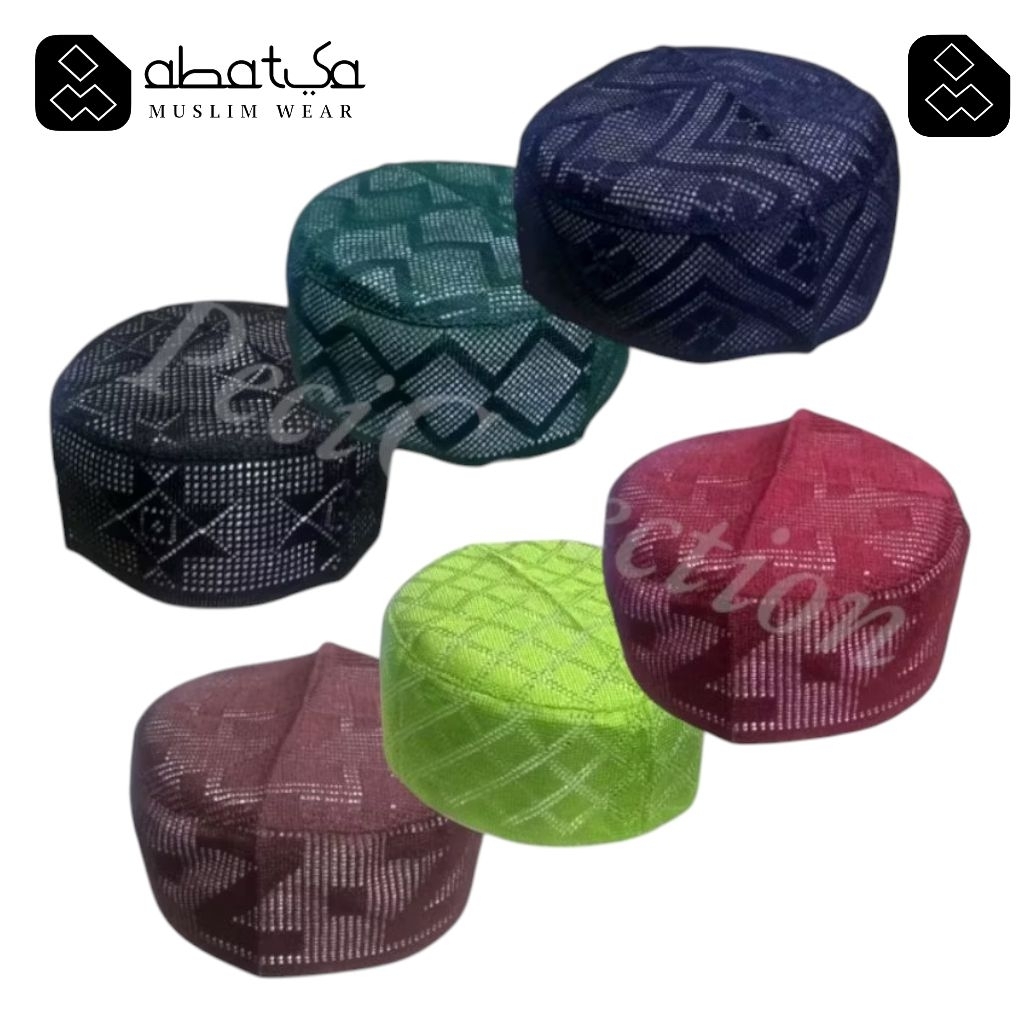 Peci Kopyah Jaring Lulu Warna Navy Hitam Putih Peci Kopiah Songkok Lulu Jaring Saudi