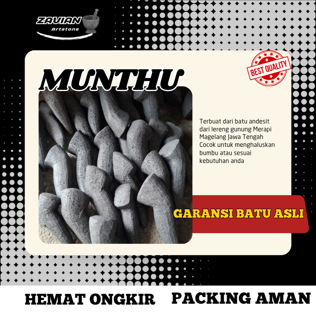 MUNTHU ULEKAN BATU ASLI MERAPI Termurah berkualitas dari Magelang
