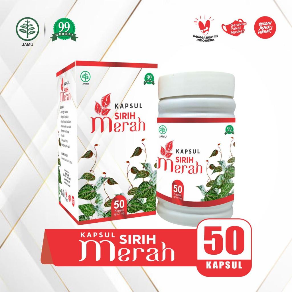 Kapsul Sirih Merah / Daun Sirih Merah Therapy Ekstract Herbal isi 60kapsul