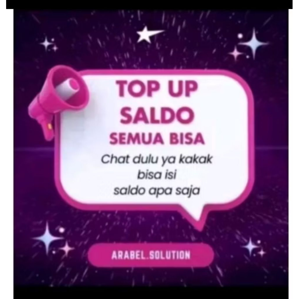 TERMURAH TOP BANGET UP SALDO/REGULER ALL OPERATOR SELULER