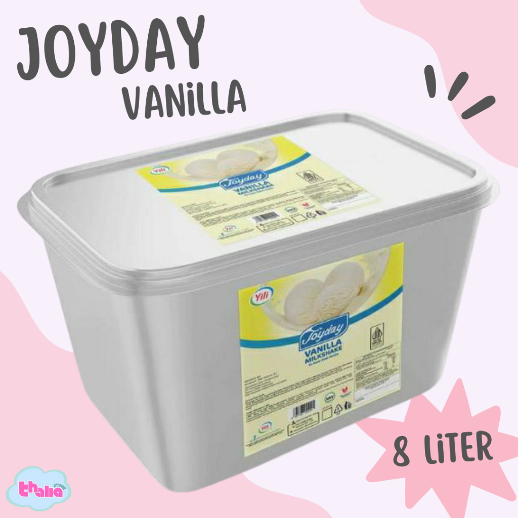 Es Krim Joyday Vanilla 8 Liter / Joyday Ice Cream Vanilla 8 Liter