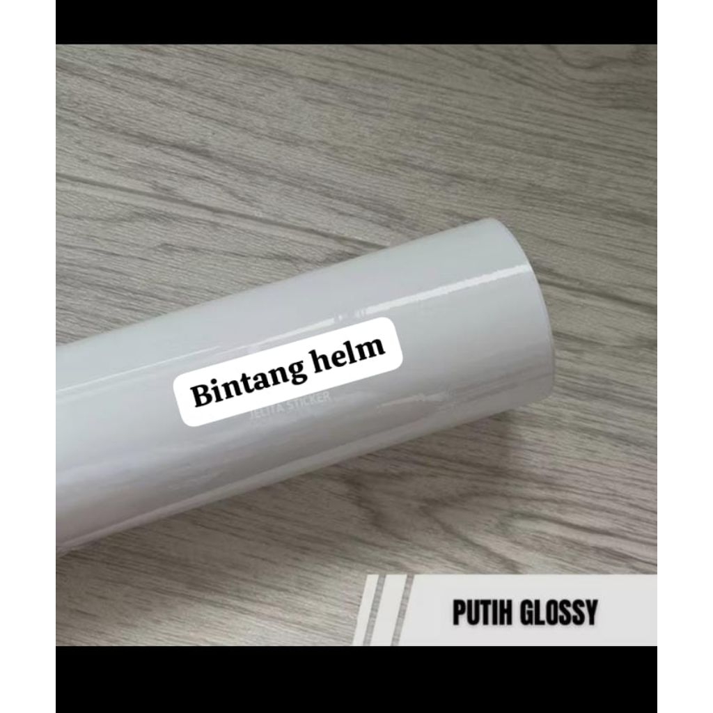 scotlite motor putih glossy maxdecal