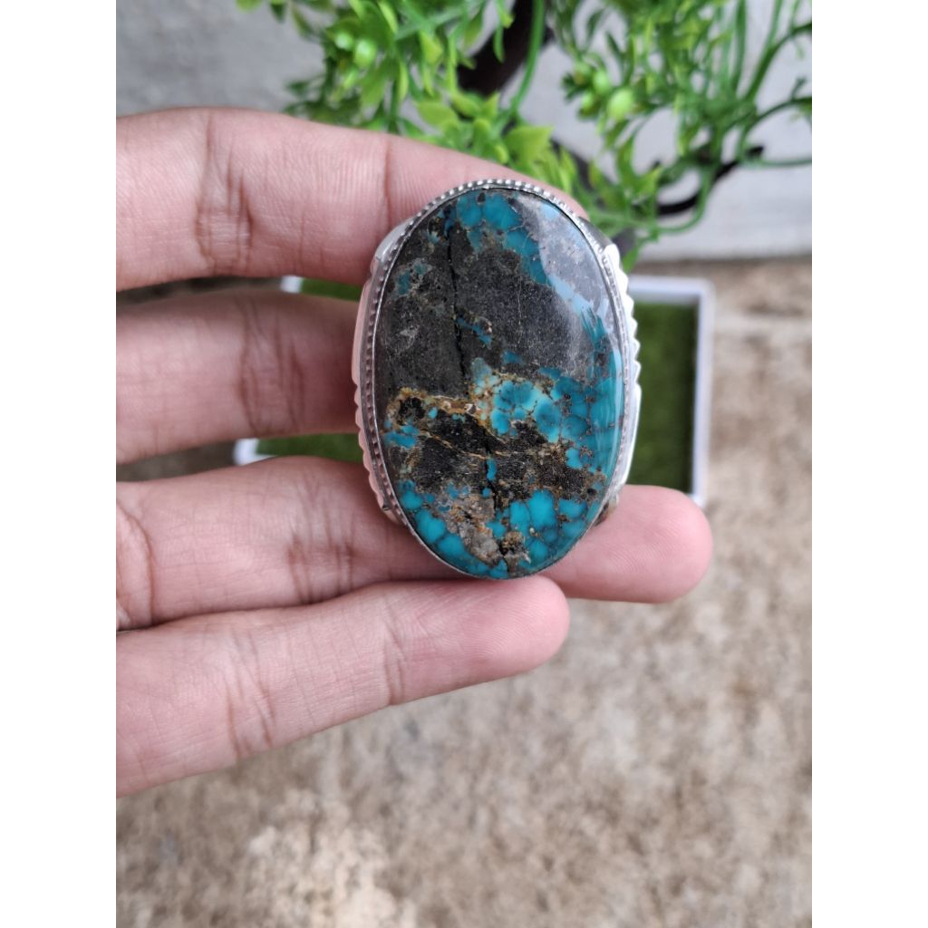 PIRUS PERSIA JUMBO ROYAL BLUE CEPLOK KURA URAT HITAM DIMENSI 43x28x10