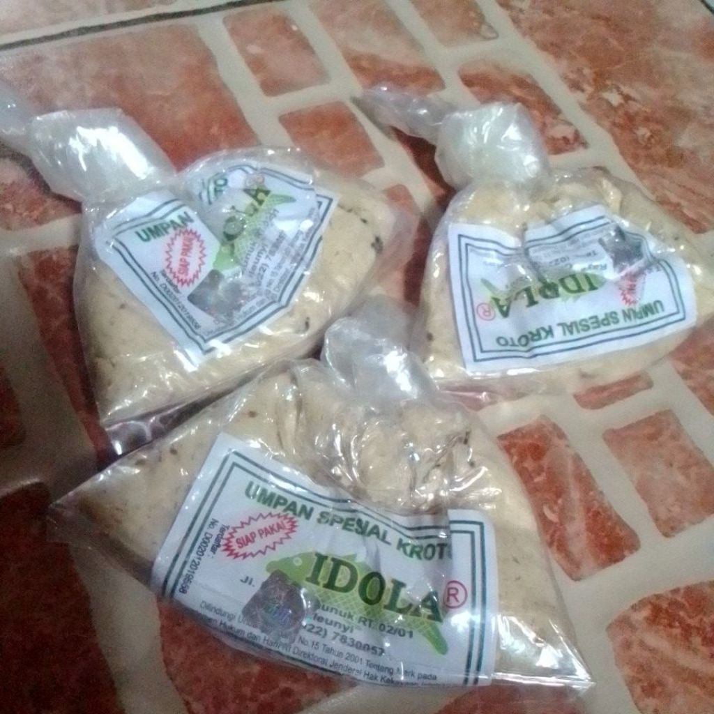 Umpan Mancing siap pakai  Idola Gepeng umpan putih