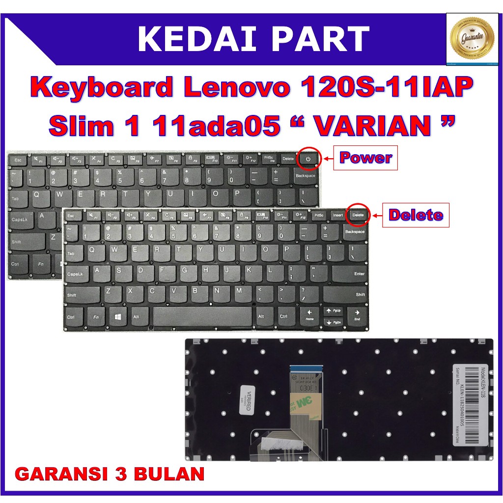 Keyboard Lenovo Ideapad 120s-11iap Slim 1 11ada05 11ast05 11igl05 11ast-05