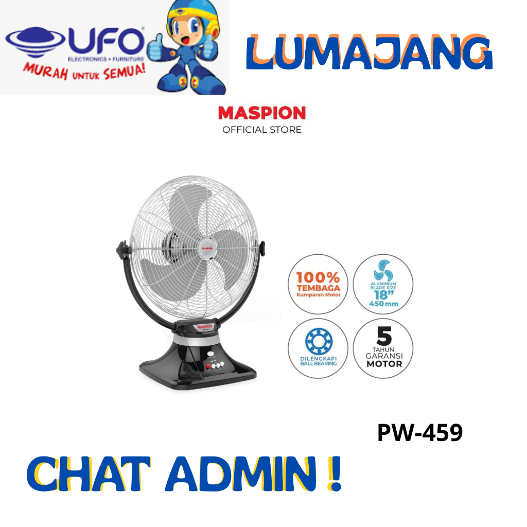 Kipas Maspion PW459 Kipas Angin Power Fan 18"
