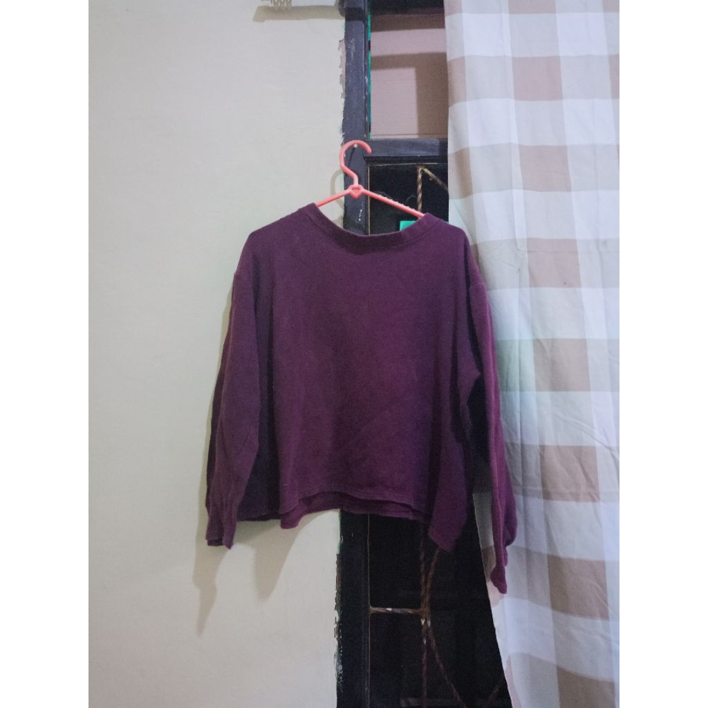 pl croptop burgundy