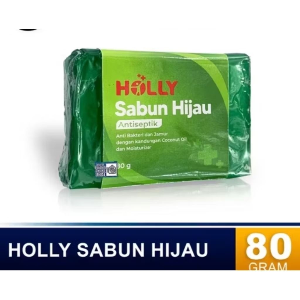 HOLLY SABUN HIJAU 80 Gr SABUN ANTISEPTIK SABUN GATAL