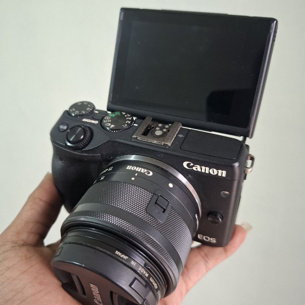 Mirrorless Canon m3 siap pakai