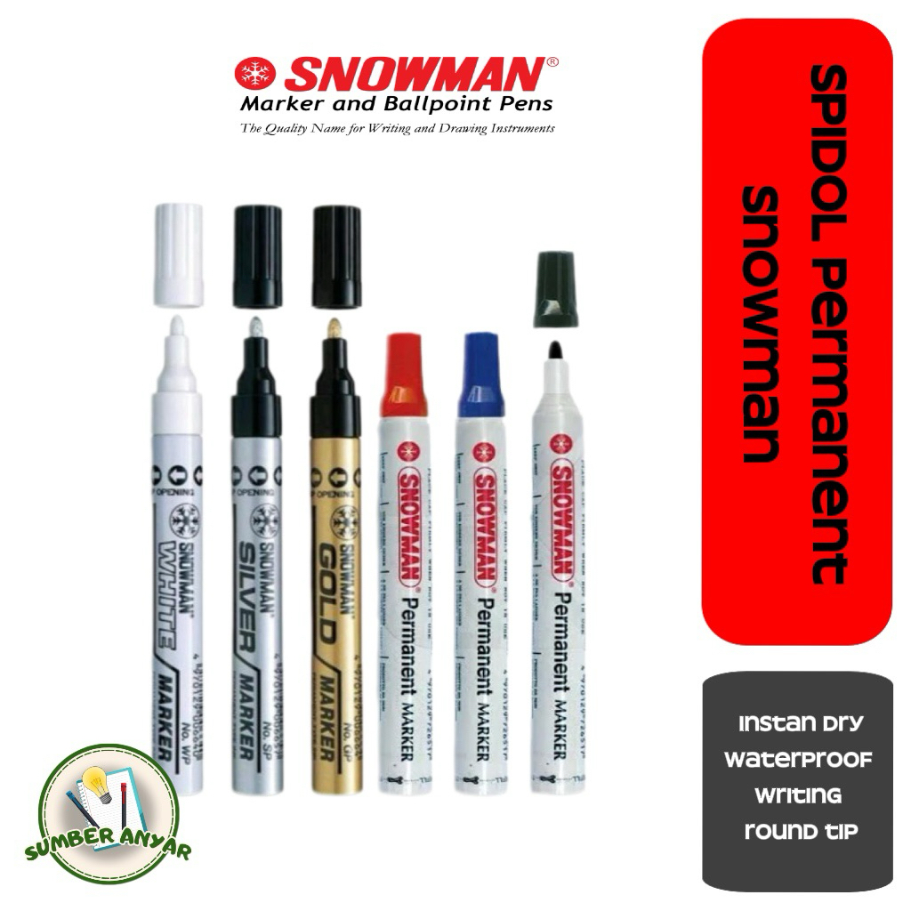 SNOWMAN Spidol Permanent / SNOWMAN Permanent Marker
