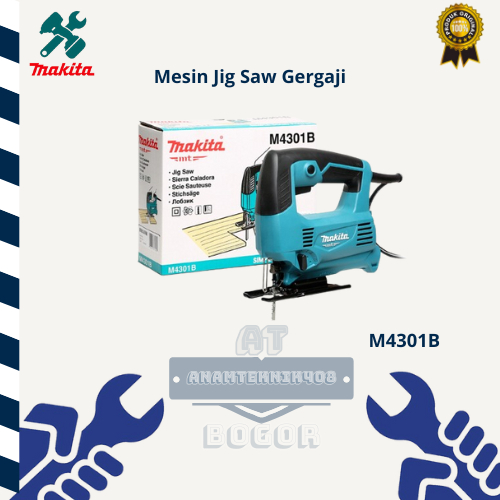 Makita Mesin Gergaji Jigsaw M4301B Variable Speed Mesin Jigsaw Makita M4301B Original 100%