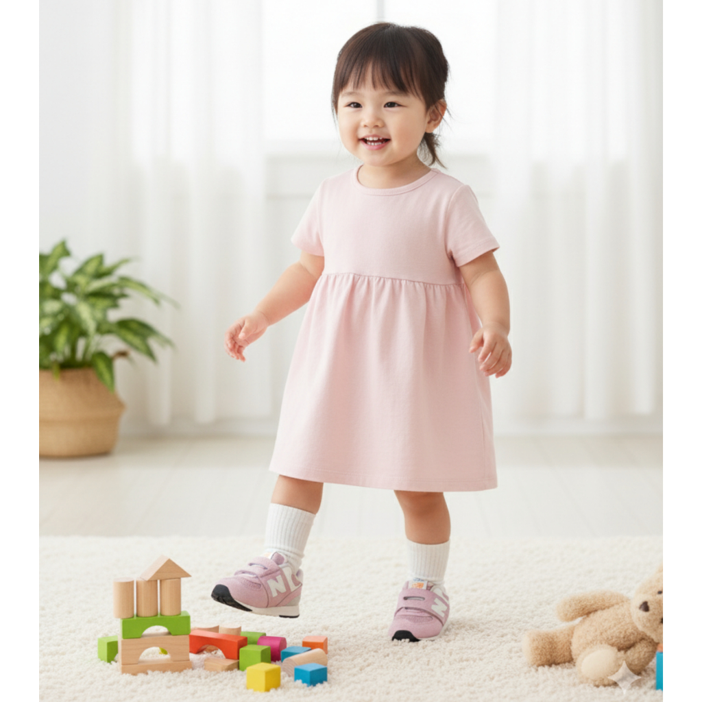 Sepatu Baby Sneakers Anak Cewek NB Toddler 574 Pink Original