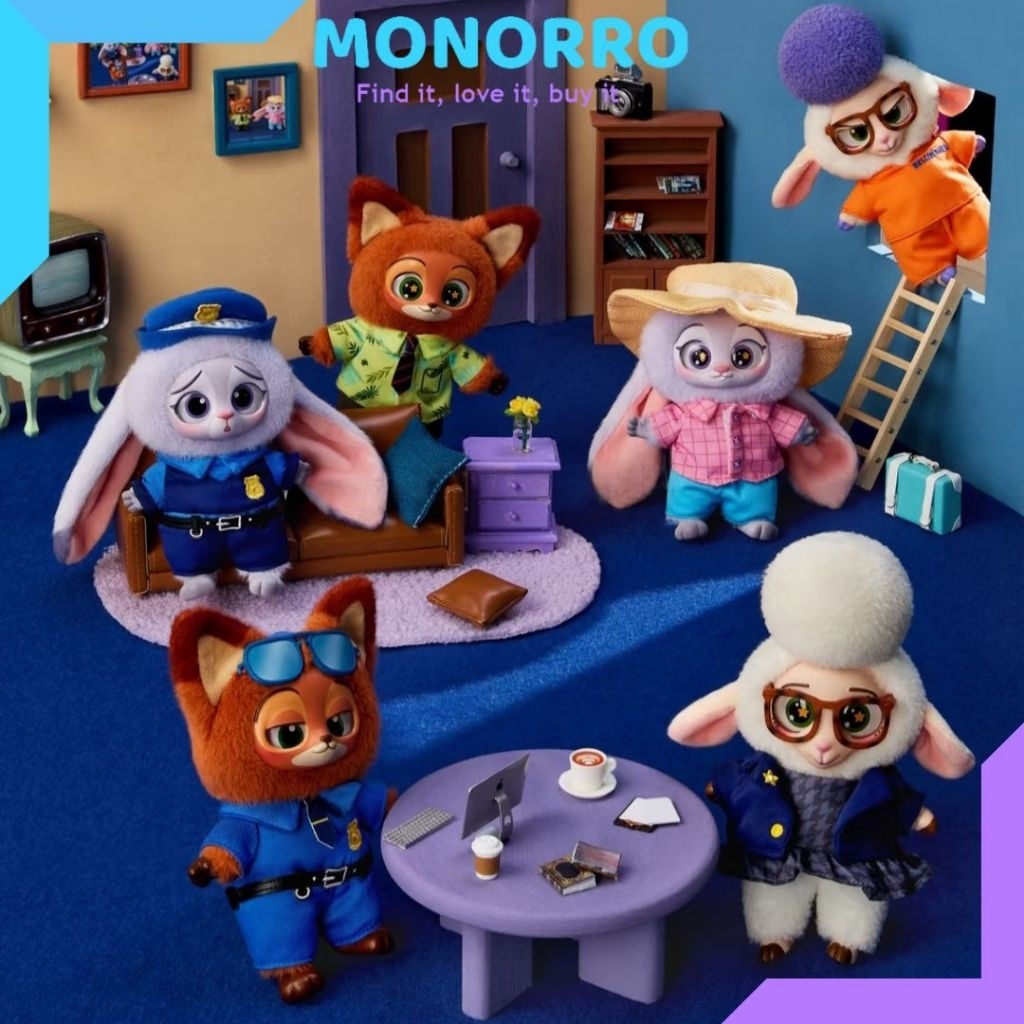 ORI Blind Box Zootopia Gantungan Tas Zootopia V1 BB Zootopia