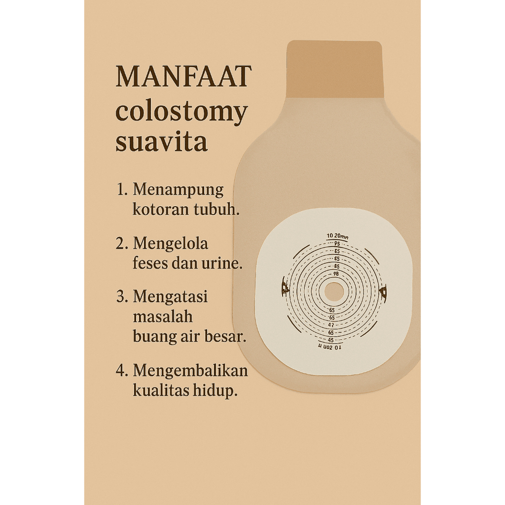 Colostomy bag | Kantong Kolostomi Suavita 7620 Harga Per Pcs