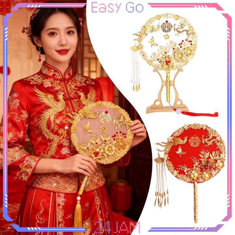 Chinese Fan Sangjit Kipas Wedding Kipas Shuang Xi Kipas Sangjit Chinese Wedding Kipas Aksesoris Pern
