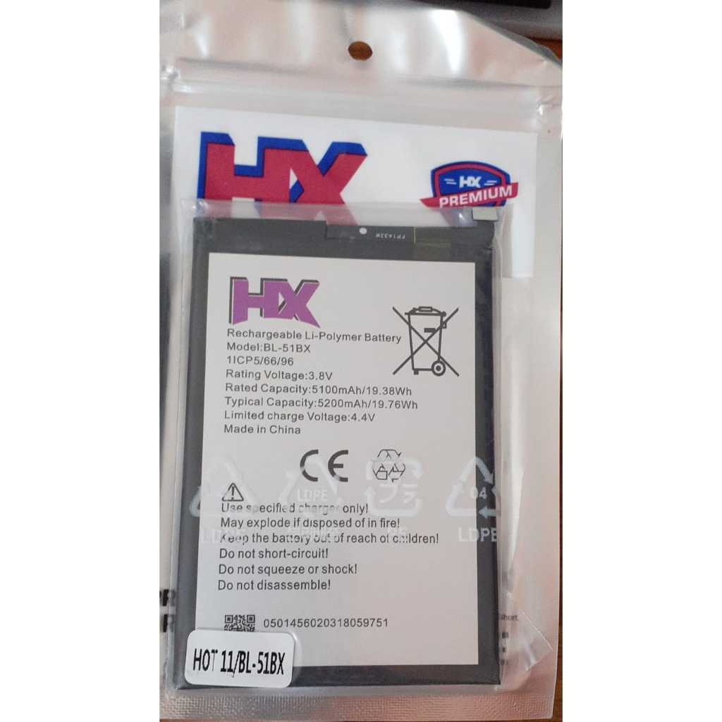BATERAI BL51BX INFINIX HOT 10 X682B X682C HOT 11 X662 NOTE 8 X692 NOTE 8I X683 BATRE HP BATTERY HAND