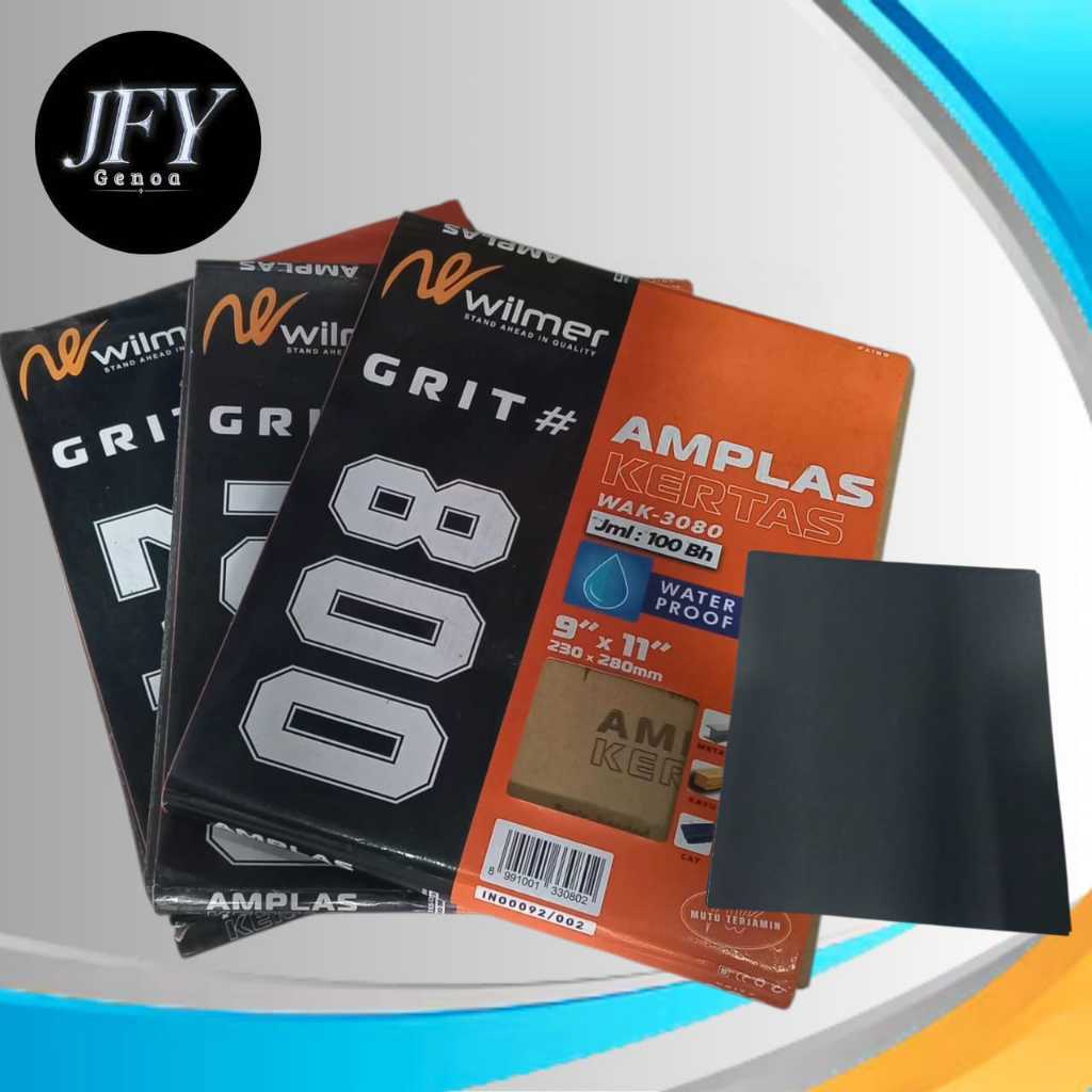 Amplas Kertas Lembaran Waterproof WILMER Grit 60 - 1500