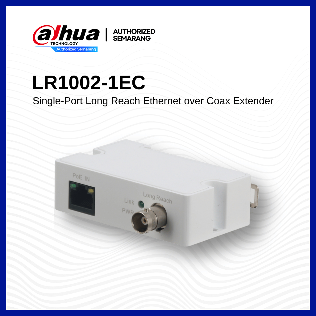 Dahua LR1002-1EC Single-Port Long Reach Ethernet over Coax Extender