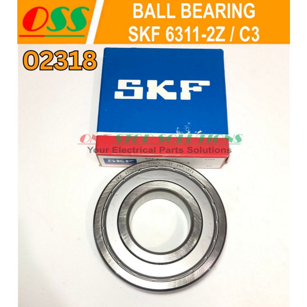 BALL BEARING SKF 6311-2Z / C3 SKF 6311 2Z C3