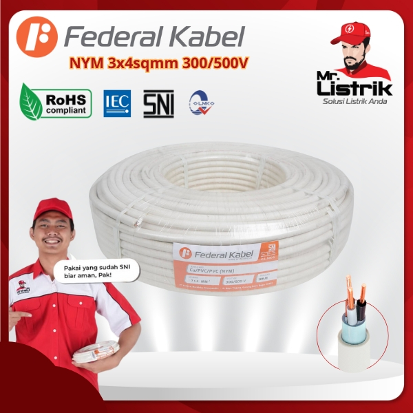 Federal Kabel NYM 3x4mm²