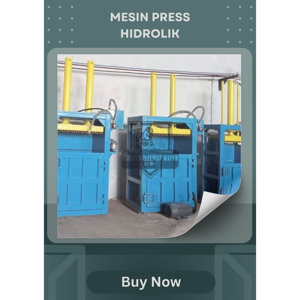 Mesin Pres Hidrolik 15 ton / Mesin Pres Multifungsi Untuk Pres Kardus, Kaleng, Kain dll.