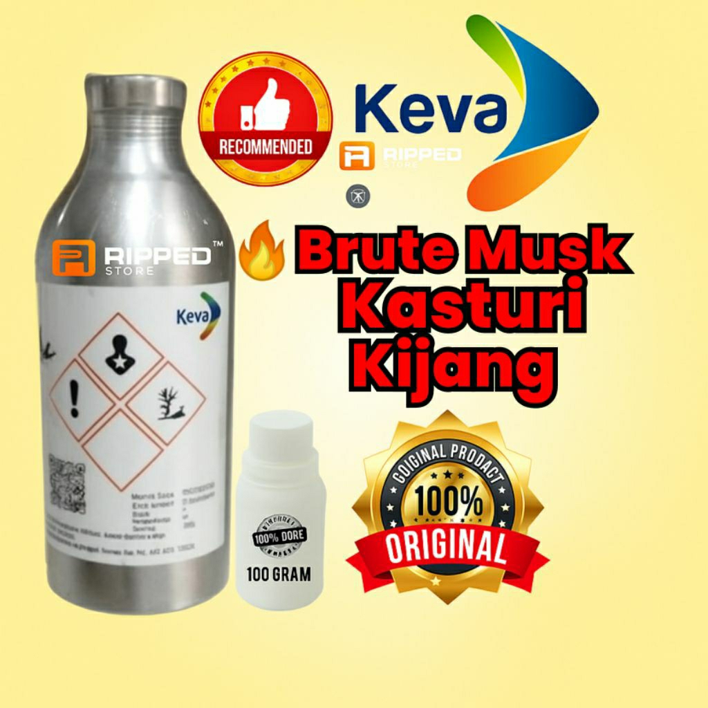 100ML Bibit Parfum Murni Brute Musk Kasturi Kijang Jannati Original Keva