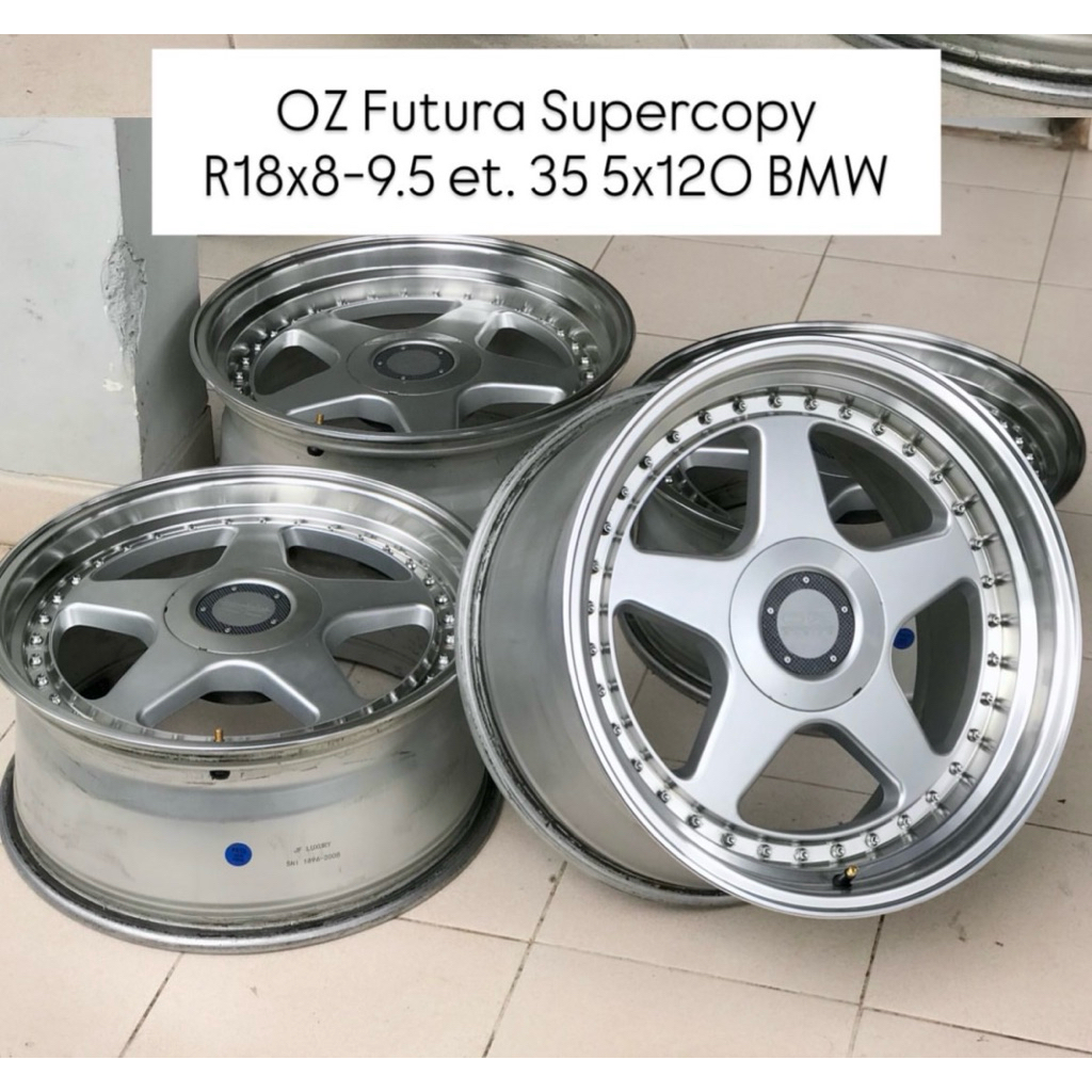 Velg OZ Futura Ring 18 Supercopy. Lebar 8-9.5. Et 35. Good Condition. Pcd 5x120/114. For BMW, Civic,