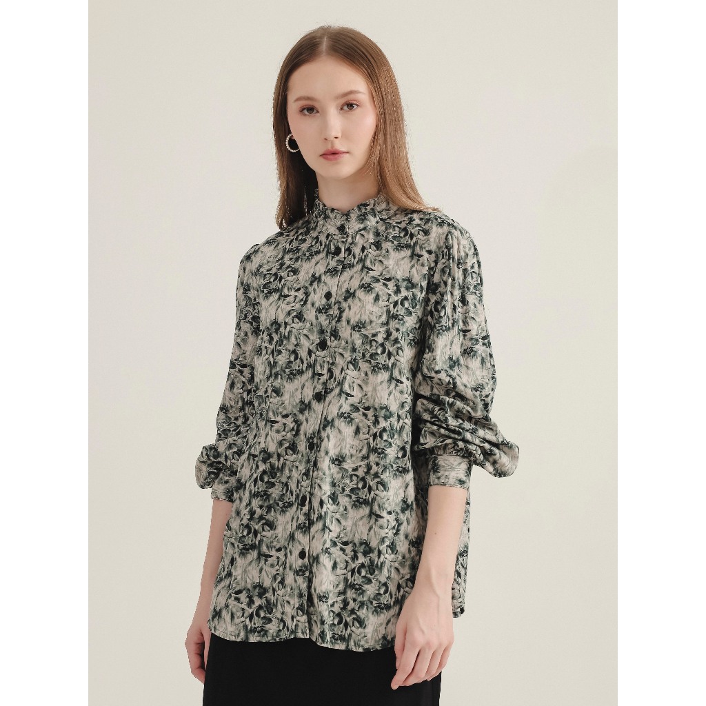 EXPAND Aloura Blouse |Kemeja Wanita - Atasan Lengan Panjang