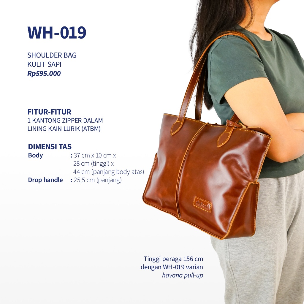 Tas Kulit Wanita / Tas Bahu Tote / Abekani WH019 Tote Bag Medium
